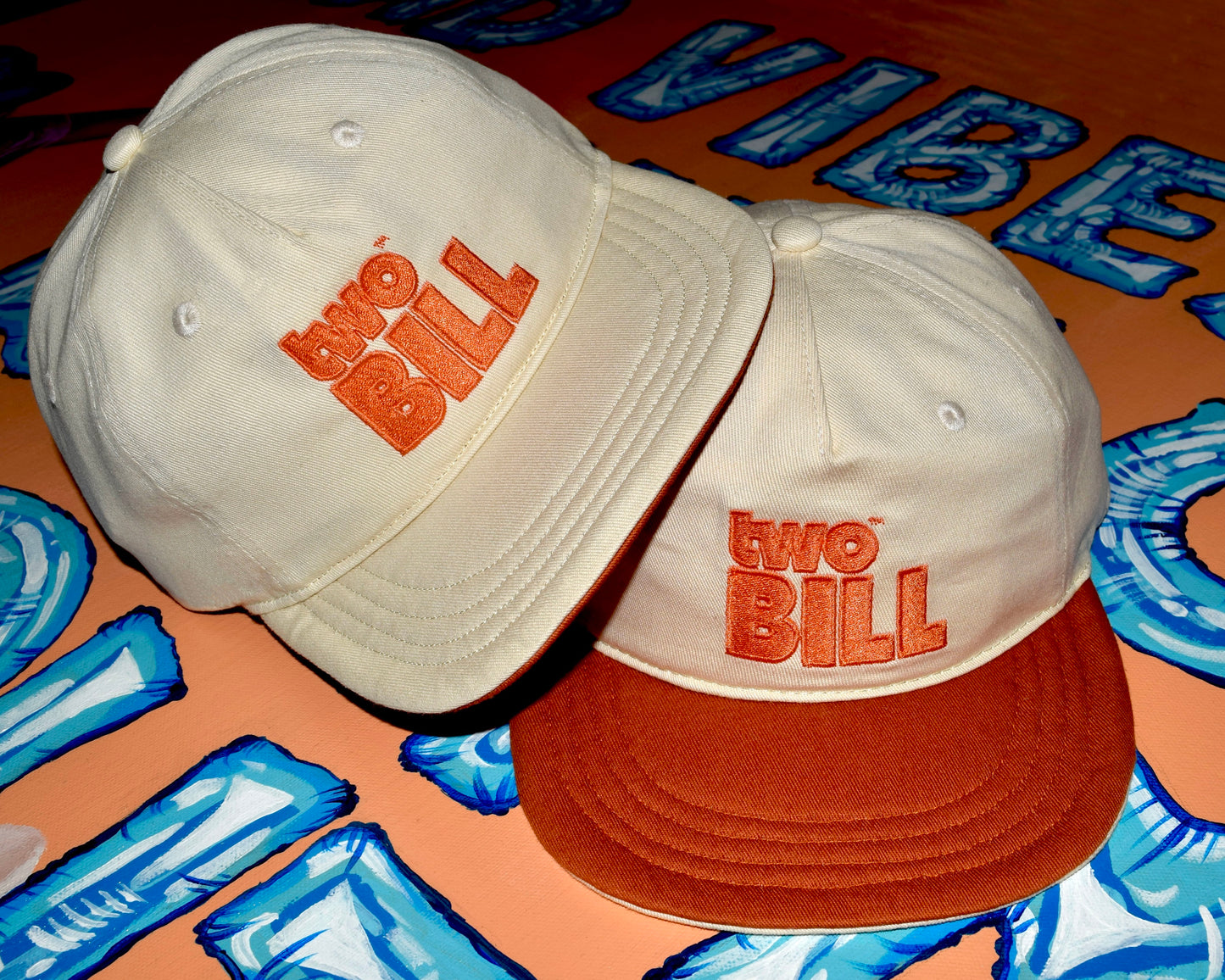 Citrus Orange TwoBill Snapback Hat