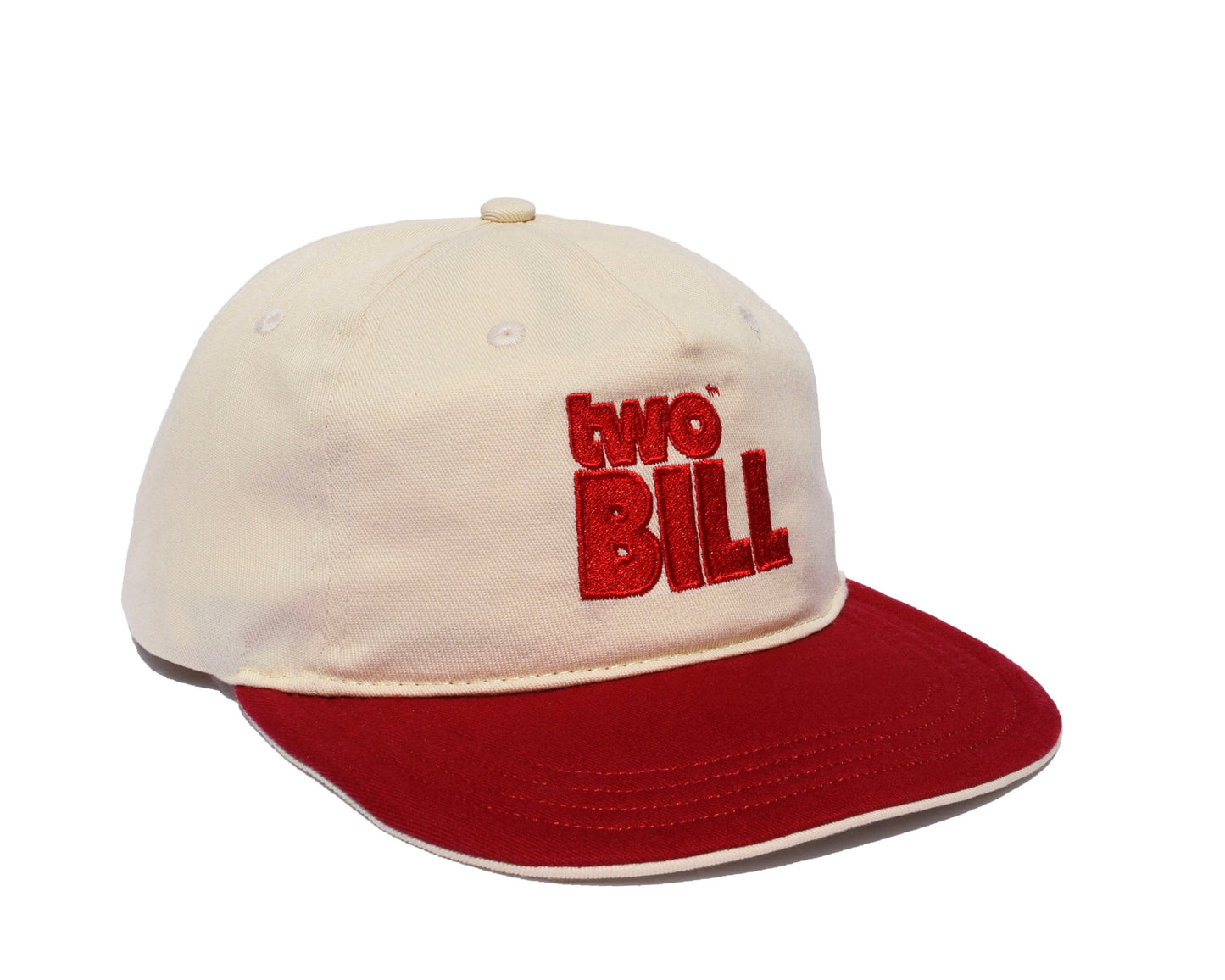 Vintage Red TwoBill Snapback Hat