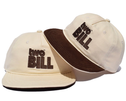 Chocolate Brown TwoBill Snapback Hat